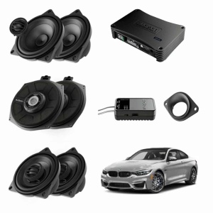 Pachet sistem audio Plug&Play Audison dedicat BMW K4M X4M + Amplificator AP 8.9bit 520W + Conectica dedicata