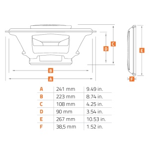 Difuzoare auto Hertz Mille Pro MPX 690.3, set coaxial 3 căi, 6x9 inch, 130W RMS, 4Ω, 2 difuzoare - Img 5