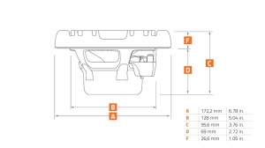 Difuzoare Marine Hertz HMX 6.5 LD TW / TC, Alb / Negru, set coaxial 2 căi 165MM, 75W RMS - Img 4