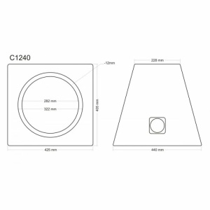 Incinta subwoofer universala, 300 mm, 40L - COD C1240 - Img 3