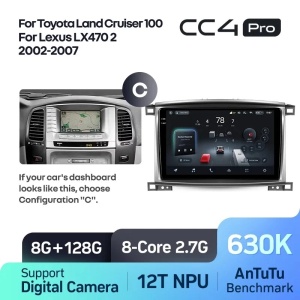 Navigatie Auto cu Asistenta AI Teyes CC4 PRO Toyota Land Cruiser LC J100 2002-2007 8+128GB 10.36" QLED, Android 13, 5G, 7.1 DSP, CarPlay - Img 10
