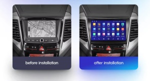 Navigatie Auto MOSS M2 SsangYong Tivoli 2015-2019 4+64GB 9" IPS Octa-core 1.6Ghz, Android 4G Bluetooth 5.1 DSP - Img 2