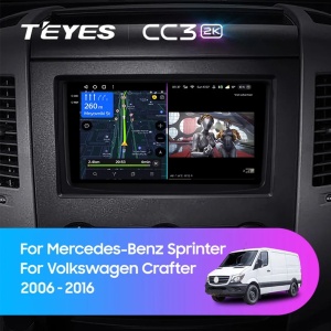 Navigatie Auto Teyes CC3 2K Mercedes-Benz Crafter 2006-2017 6+128GB 9.5" QLED Octa-core 2Ghz, Android 4G Bluetooth 5.1 DSP - Img 2