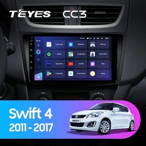Navigatie Auto Teyes CC3 2K Suzuki Swift 4 2011-2017 4+32GB 9.5" QLED Octa-core 2Ghz Android 4G Bluetooth 5.1 DSP - Img 2