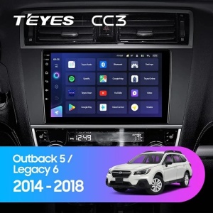 Navigatie Auto Teyes CC3 Subaru Legacy 6 2014-2017 4+32GB 9" QLED Octa-core 1.8Ghz Android 4G Bluetooth 5.1 DSP - Img 2