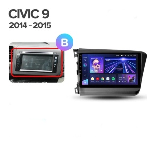Navigatie Auto Teyes CC4 Honda Civic 9 2011-2017 6+128GB 9.5" QLED Octa-core 2.7Ghz, Android 4G Bluetooth 5.1 DSP - Img 3