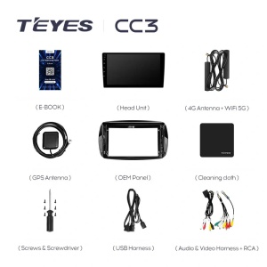 Navigatie Auto Teyes CC4 Mercedes-Benz Fortwo 2014-2023 6+64GB 9.5" QLED Octa-core 2.7Ghz, Android 4G Bluetooth 5.1 DSP - Img 4