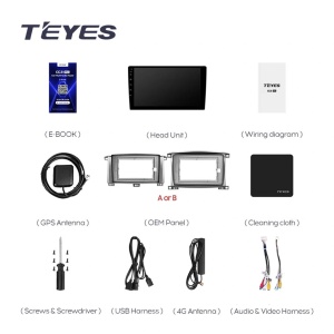 Navigatie Auto Teyes CC4L Toyota Land Cruiser LC J100 2002-2007 6+64GB 9" QLED Qualcomm 2Ghz, Android 4G Bluetooth 5.1 DSP - Img 4