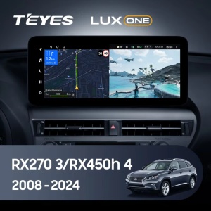 Navigatie Auto Teyes Lux One 360° Lexus RX 2008-2012 6+128GB 12.3" IPS Octa-core 2Ghz, Android 4G Bluetooth 5.1 DSP - Img 2