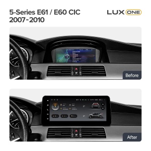 Navigatie auto Teyes Lux One BMW Seria 5 E60 2007-2010 CIC 6+128GB 12.3” IPS Octa-Core 2.0 GHz Android 4G DSP Bluetooth 5.1 - Img 2