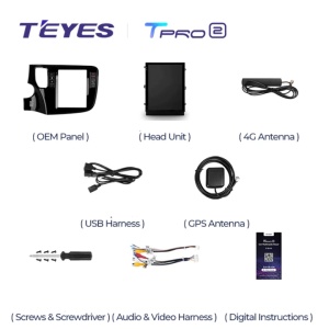 Navigatie Auto Teyes Tip Tesla TPRO 2 Mitsubishi Outlander 3 2013-2018 4+64GB 9.7" QLED Octa-core 1.8Ghz Android 4G Bluetooth 5.1 DSP - Img 6