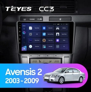 Navigatie Auto Teyes CC3 2K 360° Toyota Avensis 2 2003-2009 6+128GB 9.5" QLED Octa-core 2Ghz, Android 4G Bluetooth 5.1 DSP - Img 2