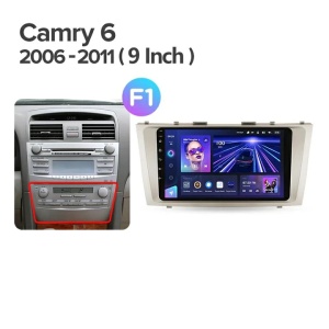 Navigatie Auto Teyes CC3 2K 360° Toyota Camry 6 2006-2011 6+128GB 9.5" QLED Octa-core 2Ghz, Android 4G Bluetooth 5.1 DSP - Img 8