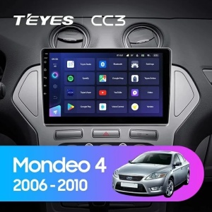 Navigatie Auto Teyes CC3 2K Ford Mondeo 3 2007-2014 4+32GB 10.36" QLED Octa-core 2Ghz Android 4G Bluetooth 5.1 DSP - Img 2