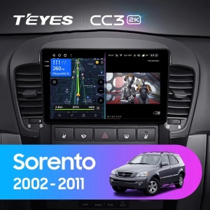Navigatie Auto Teyes CC3 2K Kia Sorento 2002-2010 6+128GB 9.5" QLED Octa-core 2Ghz, Android 4G Bluetooth 5.1 DSP - Img 2