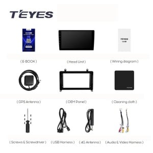 Navigatie Auto Teyes CC3L Toyota Hiace H300 6 2019-2022 4+64GB 9" IPS Octa-core 1.6Ghz, Android 4G Bluetooth 5.1 DSP - Img 9