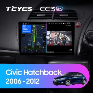 Navigatie Auto Teyes CC4 Honda Civic 8 2005-2012 6+64GB 9.5" QLED Octa-core 2.7Ghz, Android 4G Bluetooth 5.1 DSP - Img 2