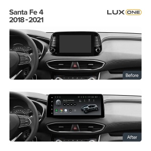 Navigatie Auto Teyes Lux One 360° Hyundai Santa Fe 4 2018-2020 6+128GB 12.3" IPS Octa-core 2Ghz, Android 4G Bluetooth 5.1 DSP - Img 3