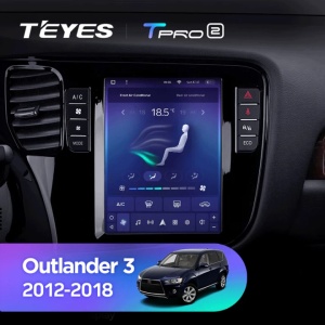 Navigatie Auto Teyes Tip Tesla TPRO 2 Mitsubishi Outlander 3 2013-2018 4+64GB 9.7" QLED Octa-core 1.8Ghz Android 4G Bluetooth 5.1 DSP - Img 3