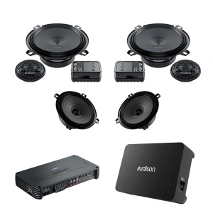 Pachet Difuzoare Auto cu subwoofer Ford Fiesta 3 1989-1997 Audison Prima 1010 W - Img 1