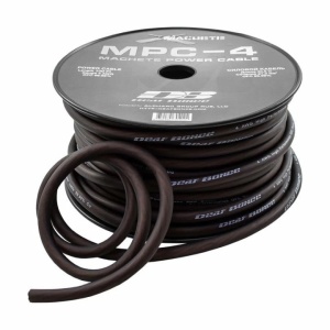Cablu alimentare Deaf Bonce MPC-4 GA OFC, Metru Liniar / Rola 30m, 20mm2 (4 AWG), Negru