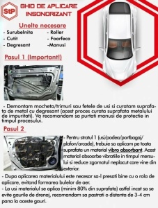 Insonorizant auto Premium STP SPLEN 08, 8mm, 2,25m2, Bulk Pack - Img 3