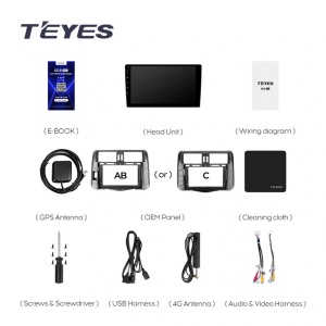 Navigatie Auto cu Asistenta AI Teyes CC4 PRO Toyota Land Cruiser Prado J150 2009-2013 8+128GB 9.5" QLED, Android 13, 5G, 7.1 DSP, CarPlay - Varianta A - Img 11