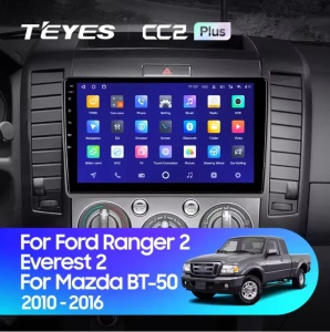 Navigatie Auto Teyes CC2 Plus Split Ford Ranger 2 2006-2011 2+32GB 9" QLED Octa-core 1.8Ghz, Android 4G Bluetooth 5.1 DSP - Img 2