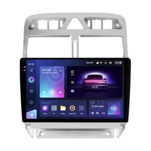 Navigatie Auto Teyes CC3 2K 360° Peugeot 307 2001-2008 6+128GB 9.5" QLED Octa-core 2Ghz, Android 4G Bluetooth 5.1 DSP