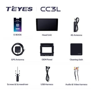 Navigatie Auto Teyes CC3 2K 360° Toyota Land Cruiser 11 J200 2007-2015 6+128GB 10.36" QLED Octa-core 2Ghz, Android 4G Bluetooth 5.1 DSP - Img 11