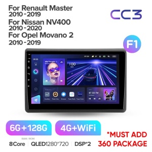 Navigatie Auto Teyes CC3 2K Renault Master 2010-2019 6+128GB 10.36" QLED Octa-core 2Ghz, Android 4G Bluetooth 5.1 DSP - Img 8