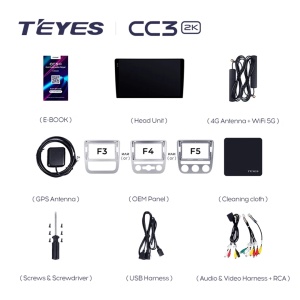 Navigatie Auto Teyes CC3 2K Volkswagen Scirocco 2008-2017 6+128GB 9.5" QLED Octa-core 2Ghz, Android 4G Bluetooth 5.1 DSP - Img 8