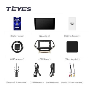 Navigatie Auto Teyes CC3L Jeep Cherokee 5 2015-2018 4+64GB 10.2" IPS Octa-core 1.6Ghz, Android 4G Bluetooth 5.1 DSP - Img 7