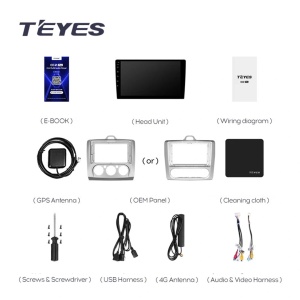 Navigatie Auto Teyes CC4L Ford Focus 2 2005-2010 6+64GB 9" QLED Qualcomm 2Ghz, Android 4G Bluetooth 5.1 DSP - Img 5
