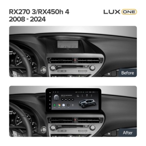 Navigatie Auto Teyes Lux One Lexus RX 2012-2015 4+32GB 12.3" IPS Octa-core 2Ghz, Android 4G Bluetooth 5.1 DSP - Img 3
