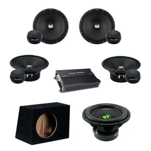 Pachet Difuzoare Auto cu subwoofer Toyota Auris E210 2019-2023 Deaf Bonce Machete 1000 W