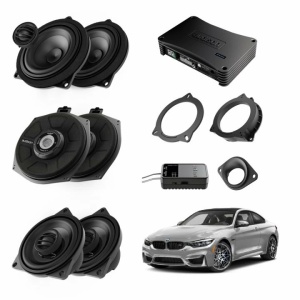 Pachet sistem audio Plug&Play Audison dedicat BMW K4E X4M + Amplificator AP 8.9bit 520W + Conectica dedicata