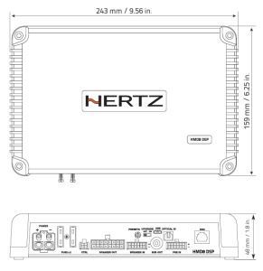 Amplificator Marine Hertz HMD 8 DSP, 8 canale, 1000W RMS - Img 4