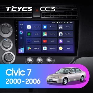 Navigatie Auto cu Asistenta AI Teyes CC4 PRO Honda Civic 7 2001-2005 8+128GB 9.5" QLED, Android 13, 5G, 7.1 DSP, CarPlay - Img 2
