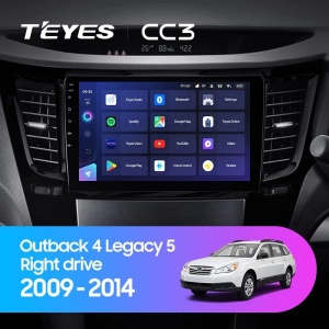 Navigatie Auto cu Asistenta AI Teyes CC4 PRO Subaru Legacy 5 2009-2014 8+128GB 9.5" QLED, Android 13, 5G, 7.1 DSP, CarPlay - Img 1