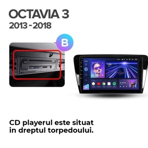 Navigatie Auto MOSS M2 Skoda Octavia 3 2013-2018 4+32GB 10" IPS Octa-core 1.6Ghz, Android 4G Bluetooth 5.1 DSP - Img 7