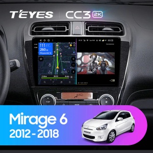Navigatie Auto Teyes CC3 2K Mitsubishi Mirage 2012-2023 4+32GB 9.5" QLED Octa-core 2Ghz, Android 4G Bluetooth 5.1 DSP - Img 2