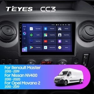 Navigatie Auto Teyes CC3 360° Opel Movano B 2010-2019 6+128GB 10.2" QLED Octa-core 1.8Ghz, Android 4G Bluetooth 5.1 DSP - Img 3
