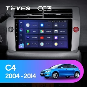 Navigatie Auto Teyes CC3 Citroen C4 2004-2014 6+128GB 9" QLED Octa-core 1.8Ghz, Android 4G Bluetooth 5.1 DSP - Img 2