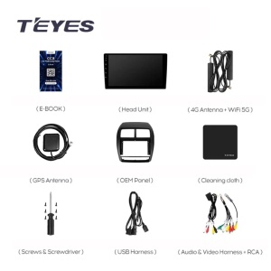 Navigatie Auto Teyes CC3 Mitsubishi ASX 2 2016-2023 4+64GB 9" QLED Octa-core 1.8Ghz Android 4G Bluetooth 5.1 DSP - Img 10