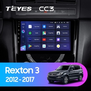 Navigatie Auto Teyes CC3L SsangYong Rexton 3 Y290 2012-2017 4+32GB 9" IPS Octa-core 1.6Ghz, Android 4G Bluetooth 5.1 DSP - Img 2