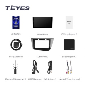 Navigatie Auto Teyes CC4 Seat Leon 2 2005-2012 6+64GB 9.5" QLED Octa-core 2.7Ghz, Android 4G Bluetooth 5.1 DSP - Img 2