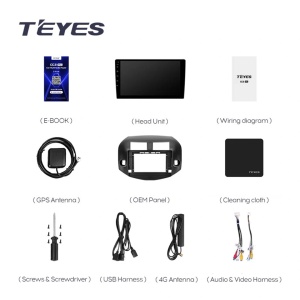 Navigatie Auto Teyes CC4 Toyota RAV4 XA30 2005-2013 6+64GB 10.36" QLED Octa-core 2.7Ghz, Android 4G Bluetooth 5.1 DSP - Img 2