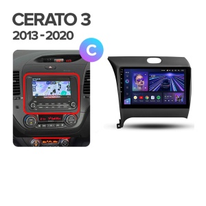 Navigatie Auto Teyes CC4L Kia Cerato 3 2012-2017 6+64GB 9" QLED Qualcomm 2Ghz, Android 4G Bluetooth 5.1 DSP - Img 4
