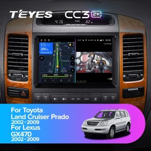 Navigatie Auto Teyes CC4L Toyota Land Cruiser Prado J120 2002-2009 6+64GB 9" QLED Qualcomm 2Ghz, Android 4G Bluetooth 5.1 DSP - Img 3